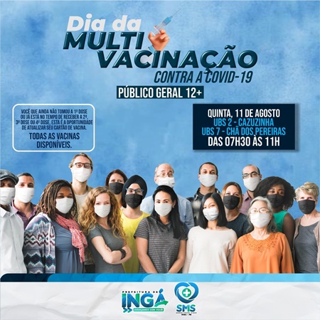 Multivacinação nesta quinta-feira (11) no Cazuzinha e Chã dos Pereiras