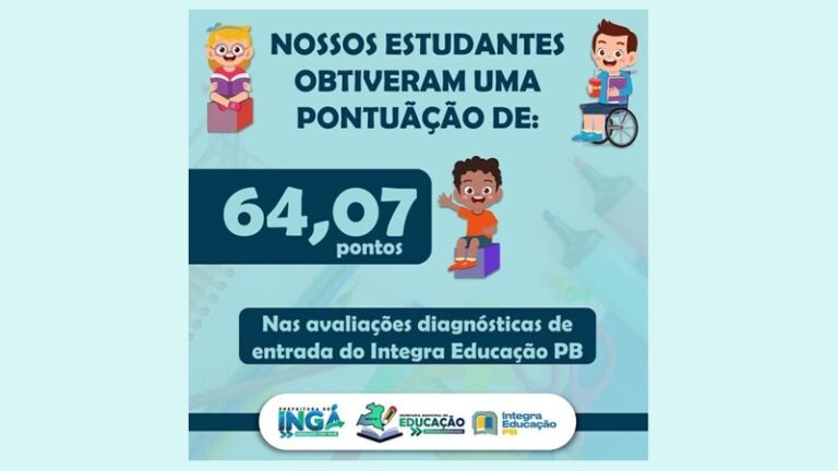 Ingá registra evolução na avaliação do Integra Educação Paraíba